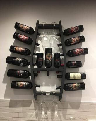 Cantinetta portabottiglie da parete - PORTA VINI