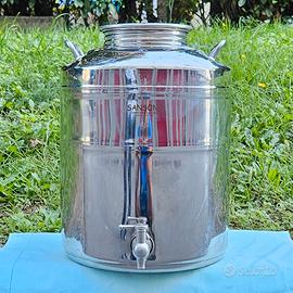 Fusto/Bidone in acciaio inox SANSONE 20 litri 