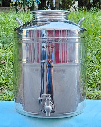 Fusto/Bidone in acciaio inox SANSONE 20 litri 