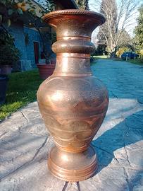 Coppia anfore in rame martellato vintage anni 70