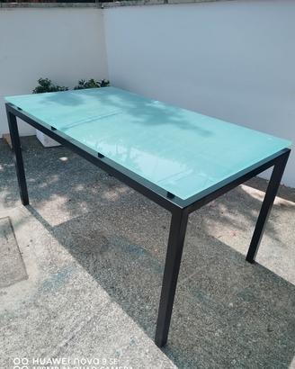 tavolo cucina in vetro temperato