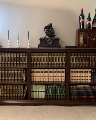 libreria in noce nazionale 294x41 h133cm