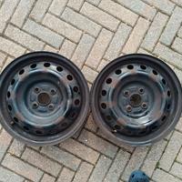 2x Cerchi in ferro 15'' Toyota Yaris 