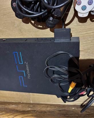 Playstation 2 fat+2controller+memory card+12giochi