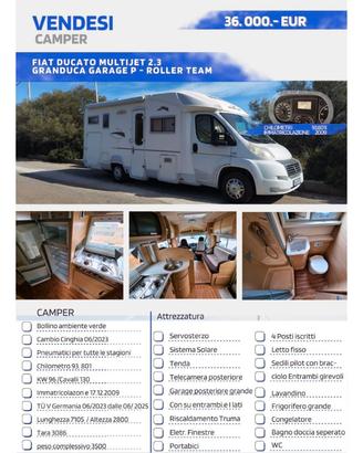 Fiat Ducato Multijet 2.3/ Granduca Garage P