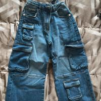 Jeans tasconi gamba larga 7-8 original marines