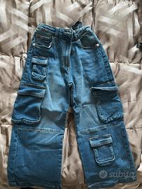 Jeans tasconi gamba larga 7-8 original marines
