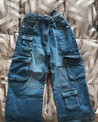 Jeans tasconi gamba larga 7-8 original marines