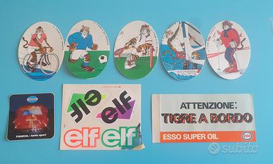 adesivi vintage esso tigre ed altri