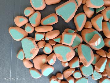 Sea pottery terracotta con decoro in ceramica 