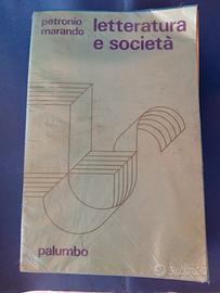 Libro letteratura e Società di Marando - Petronio