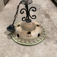 Lampadario a sospensione in terracotta