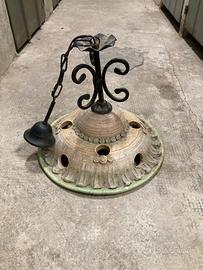 Lampadario a sospensione in terracotta