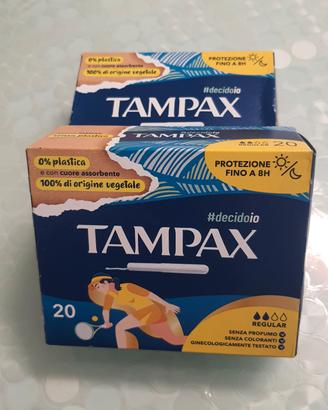 4 pacchi tampax 0% plastica