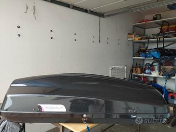 box tetto auto + barre universali