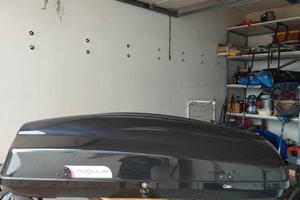 box tetto auto + barre universali