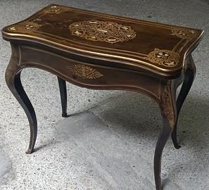 Antico Tavolino da gioco Napoleone III