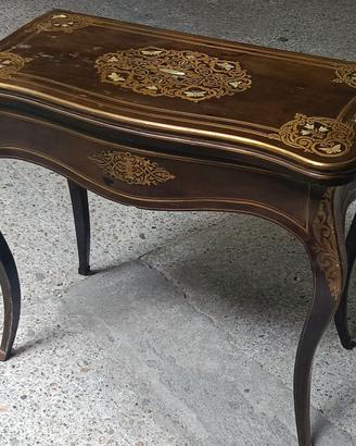 Antico Tavolino da gioco Napoleone III