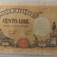 REGNO - 100 lire  Grande B - Fascio