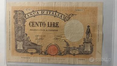 REGNO - 100 lire  Grande B - Fascio