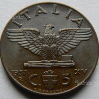Monete Regno Vittorio Emanuele III - 5 cent. 'I'
