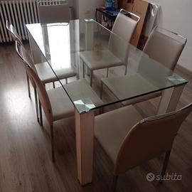tavolo cristallo 