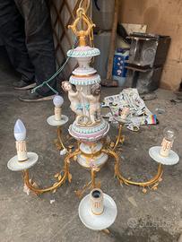 Lampadario ceramica d’arte TICHE