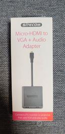 Micro-HDMI to VGA + Audio Adapter
