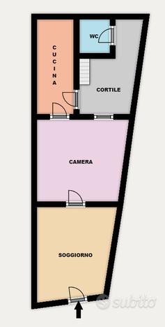 Aci Bonaccorsi: Casa Terrana - 2 VANI con Cortile