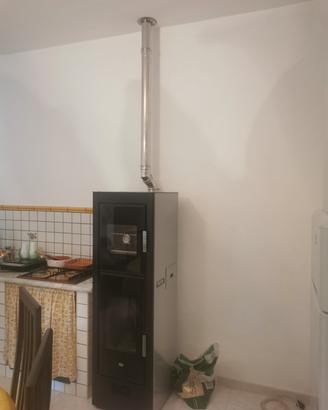 stufa a pellet con forno