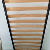 Rete letto singolo con doghe in legno