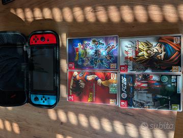 Nintendo Switch + Custodia + Giochi