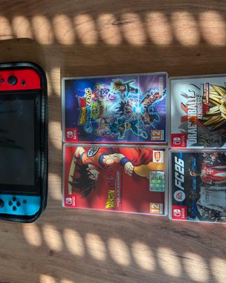 Nintendo Switch + Custodia + Giochi