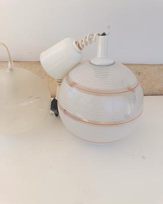 lampadari in vetro vintage 