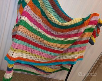 2 coperte in lana fatte a mano Anche per borse