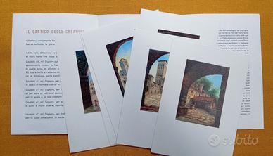 Assisi cartoline bozzetti di Dandolo Bellini