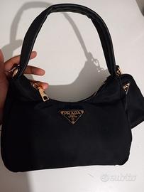 Borsa nera elegante con tracolla