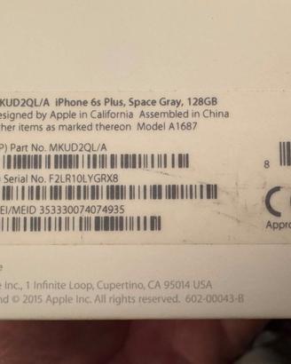 IPHONE 6S PLUS 128 GB