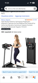 Marca:Zeporix tapis Roulant Elettrico Salvaspazio