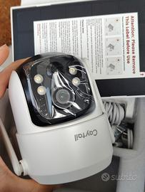 Telecamera Wi-Fi Esterno 2K Senza Fili Pannello