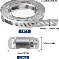 2 confezioni di fascette da 5 metri complete
