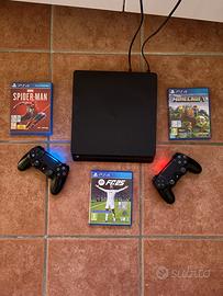 ps4 slim 500GB silenziosa+cavi+pad originali