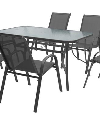 SET TAVOLO E 6 SEDIE DA GIARDINO NUOVO