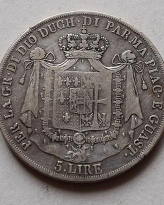 5 LIRE 1815 MILANO MARIA LUIGIA – DUCATO DI PARMA