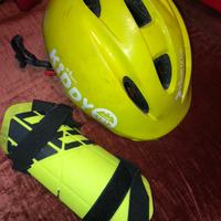 Caschetto e para gomiti bici Bmx skateboard bamb