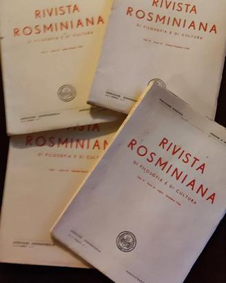 Rivista Rosminiana raccolta completa da 1954a1969