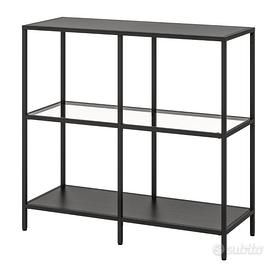 Scaffale basso IKEA VITTSJÖ - Nero/Vetro