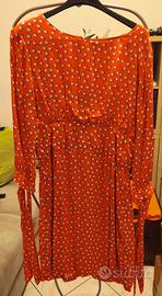 Vestito Almagores rosso fantasia stelle