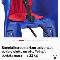 Seggiolino bici