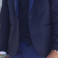 Abito da sposo blu Tg 50